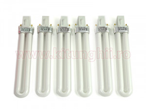 Set 6 Neoane Tub Lampa UV 9W, speciale pentru lampa doua maini