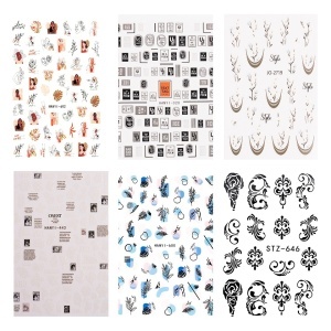 Set Nail Art Graphic Edge