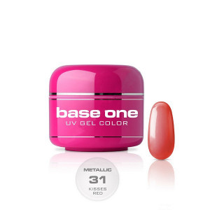 Gel UV Base One Metallic Kisses Red - 5 gr