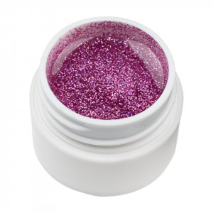 Gel UV Color cu Sclipici ENS PRO #027 - Liliac Glitter