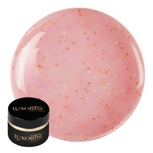 Gel UV Constructie Unghii Confetti Cake LUXORISE 15ml, Apricot Crumb