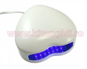 Lampa cu LED Fast-Dry 2W White - Inimioara