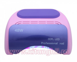 Lampa Profesionala CCFL + LED de 48W cu Timer si Senzor de prezenta, Pink PRO