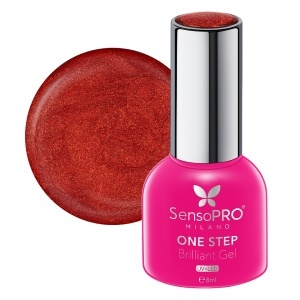 Oja Semipermanenta One Step Brilliant Gel SensoPRO Milano 8ml, Flaming Red #77