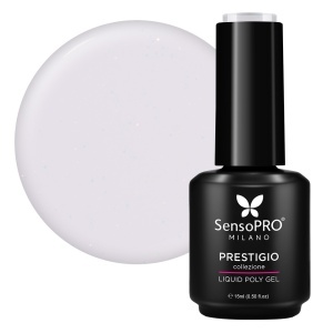 Polygel Lichid SensoPRO Milano PRESTIGIO, Milky Ivory, 15ml
