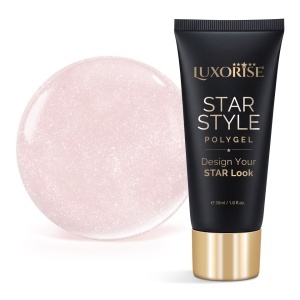 Polygel LUXORISE STAR STYLE - STAR SIGNATURE Collection, Exquisite Nude, 30ml