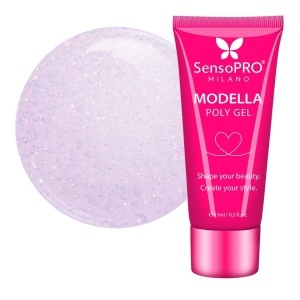 Polygel MODELLA SensoPRO Milano - Lilac Sheen, 15ml