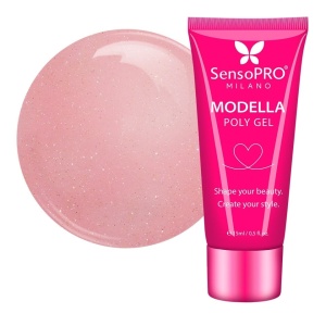 Polygel MODELLA SensoPRO Milano - Rosé Glow, 15ml