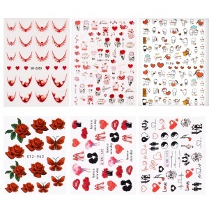 Set Nail Art Hello Love
