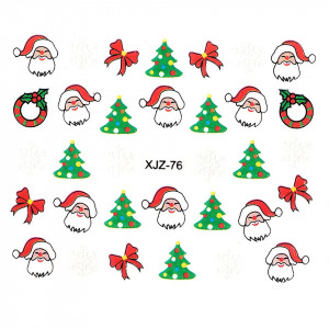 Sticker 3D Unghii LUXORISE, Christmas & Santa XJZ-76