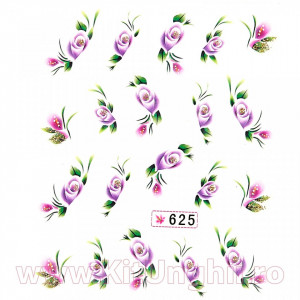 Tatuaj unghii #625 flori