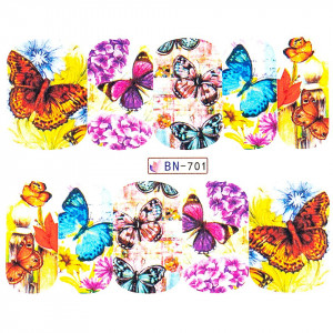 Tatuaj unghii LUXORISE, Butterfly BN-701