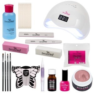 Baza Kit Unghii Gel SensoPRO Milano Easy Home Nails + Lampa UV / LED