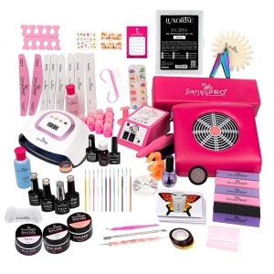 Kit Unghii False Duo cu Gel UV si Oja Semipermanenta SensoPRO Milano 10ml - Promotie #35 + CADOU