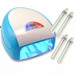 Lampa UV cu 4 Neoane 36W, senzor de prezenta si afisaj digital - Evolution PRO Blue