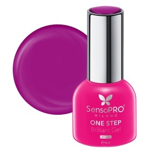 Oja Semipermanenta One Step Brilliant Gel SensoPRO Milano 8ml, Imperial Fuchsia #63