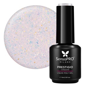 Polygel Lichid SensoPRO Milano PRESTIGIO, Gold Glint, 15ml