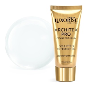Polygel LUXORISE ARCHITEX PRO - Pure Perfection Collection, Crystal Sculpt, 15ml
