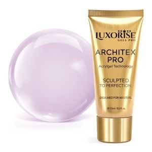 Polygel LUXORISE ARCHITEX PRO - Pure Perfection Collection, Milky Lavender, 15ml