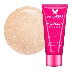 Polygel MODELLA SensoPRO Milano - Peach Luxe, 30ml