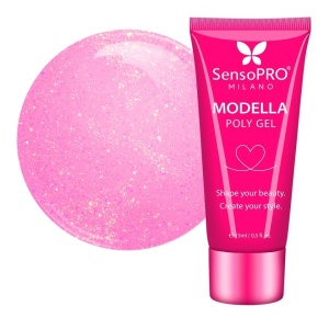 Polygel MODELLA SensoPRO Milano - Pink Bloom, 15ml