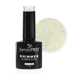 Shimmer Rubber Base SensoPRO Milano - #39 Sprinkled Spectacle, 10ml