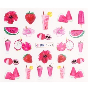 Tatuaj Unghii LUXORISE Pink Summer, BN-1791