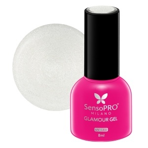 Oja Semipermanenta Glamour Gel SensoPRO Milano 8ml, Let's Glow #109