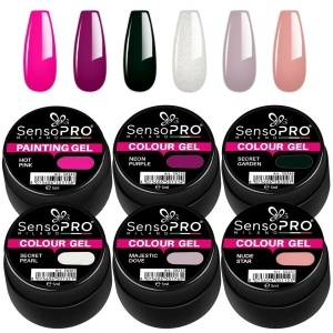 Set 6 Geluri UV Colorate Timeless Touch, SensoPRO Milano