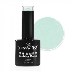 Shimmer Rubber Base SensoPRO Milano - #53 Vanilla Sparkles, 10ml