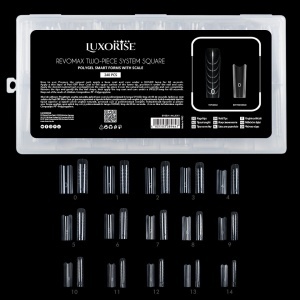 Tipsuri Reutilizabile REVOMAX Two-Piece System Square LUXORISE pentru Polygel si Gel