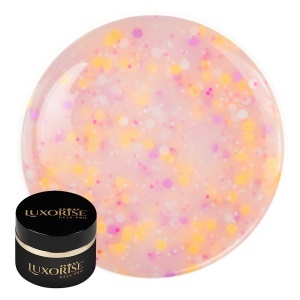 Gel UV Constructie Unghii Confetti Cake LUXORISE 15ml, Peach Muffin