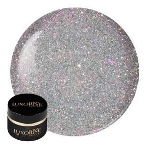 Gel UV Constructie Unghii RevoFlex Disco LUXORISE 15ml, Silver Sparkle