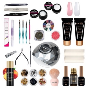 Kit Polygel REVOMAX LUXORISE Vision Sculpt cu Lampa + CADOURI