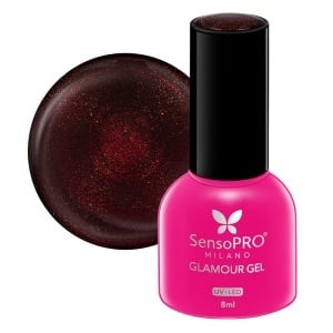 Oja Semipermanenta Glamour Gel SensoPRO Milano 8ml, Perfect Ruby #118