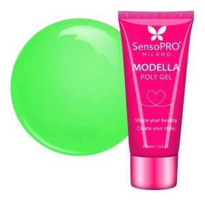 Polygel MODELLA SensoPRO Milano - Neon Lime, 50ml