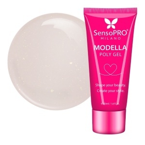 Polygel MODELLA SensoPRO Milano - Nude Mirage, 50ml
