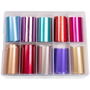 Set Folii Transfer LUXORISE Rainbow Mirror, 10 buc