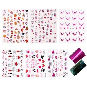 Set Nail Art Blush Love