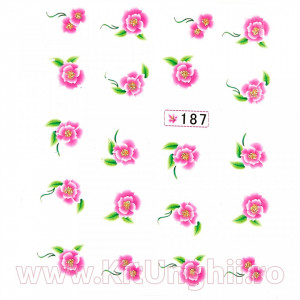Tatuaj unghii #187 flori