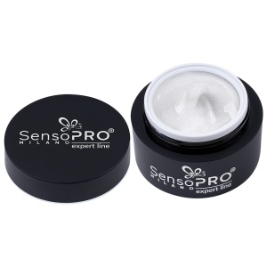 Gel Constructie Unghii Expert Line SensoPRO Milano 15ml - Pure Glitz - Img 2
