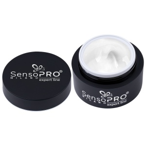 Gel Constructie Unghii Expert Line SensoPRO Milano 15ml, Shimmer Milky White - Img 3