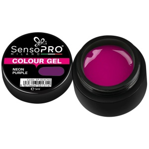 Gel UV Colorat SensoPRO Milano Neon Purple, 5ml