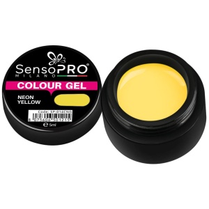 Gel UV Colorat SensoPRO Milano Neon Yellow, 5ml