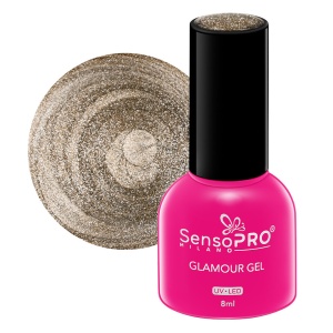 Oja Semipermanenta Glamour Gel SensoPRO Milano, 60 Glam Diva, 8ml