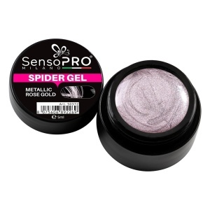 Spider Gel Metallic Rose Gold, 5 ml - SensoPRO