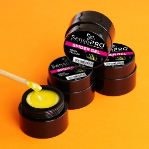 Spider Gel Neon Yellow, 5 ml - SensoPRO - Img 6