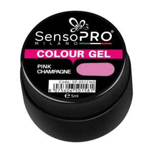 Gel UV Colorat SensoPRO Milano Pink Champagne, 5ml - Img 2