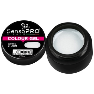 Gel UV Colorat SensoPRO Milano, White Charm, 5ml