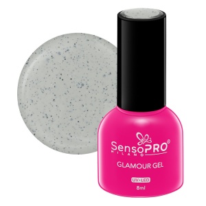 Oja Semipermanenta Glamour Gel SensoPRO Milano, #112 Holo Drops, 8ml